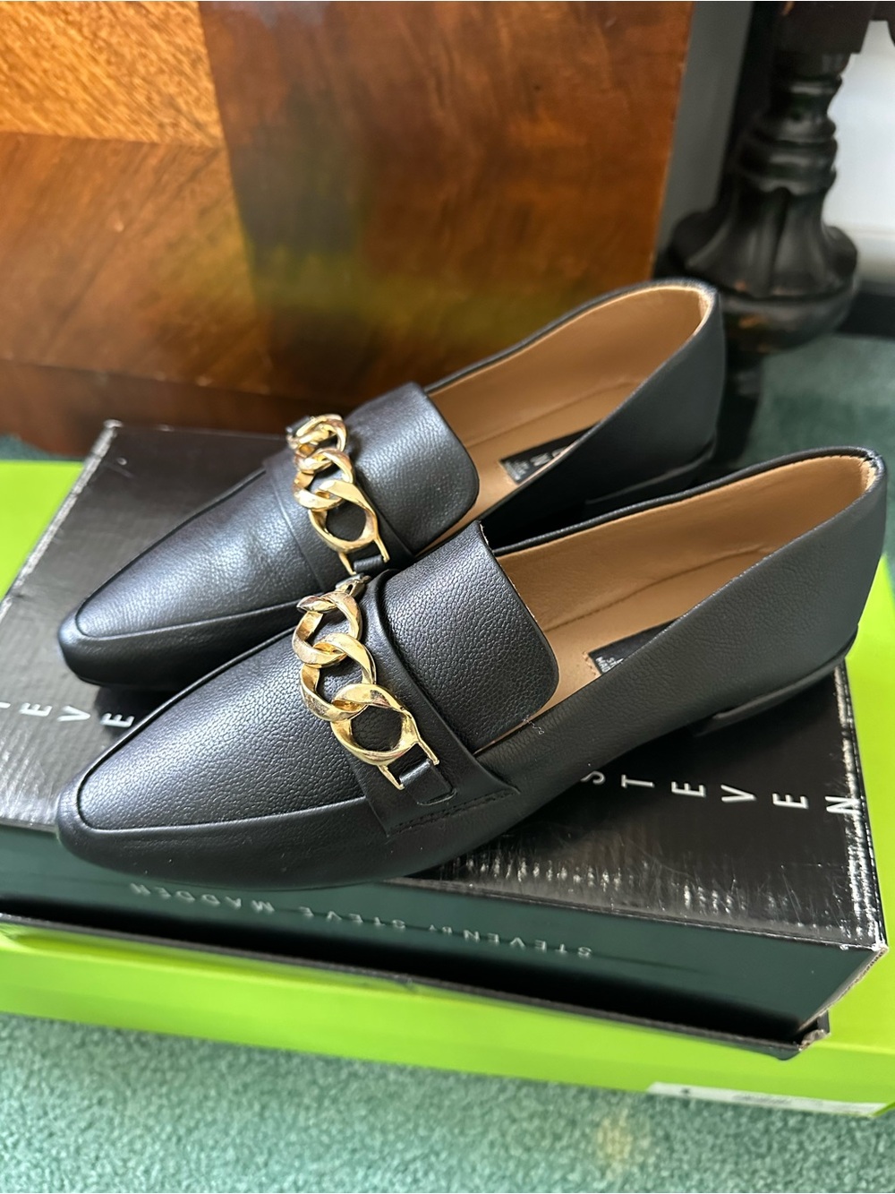 Steve Madden Women’s Black Loafers